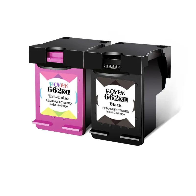 2 Tinteiros de Substituição Royek 662xl para Hp Deskjet 662 MDUG