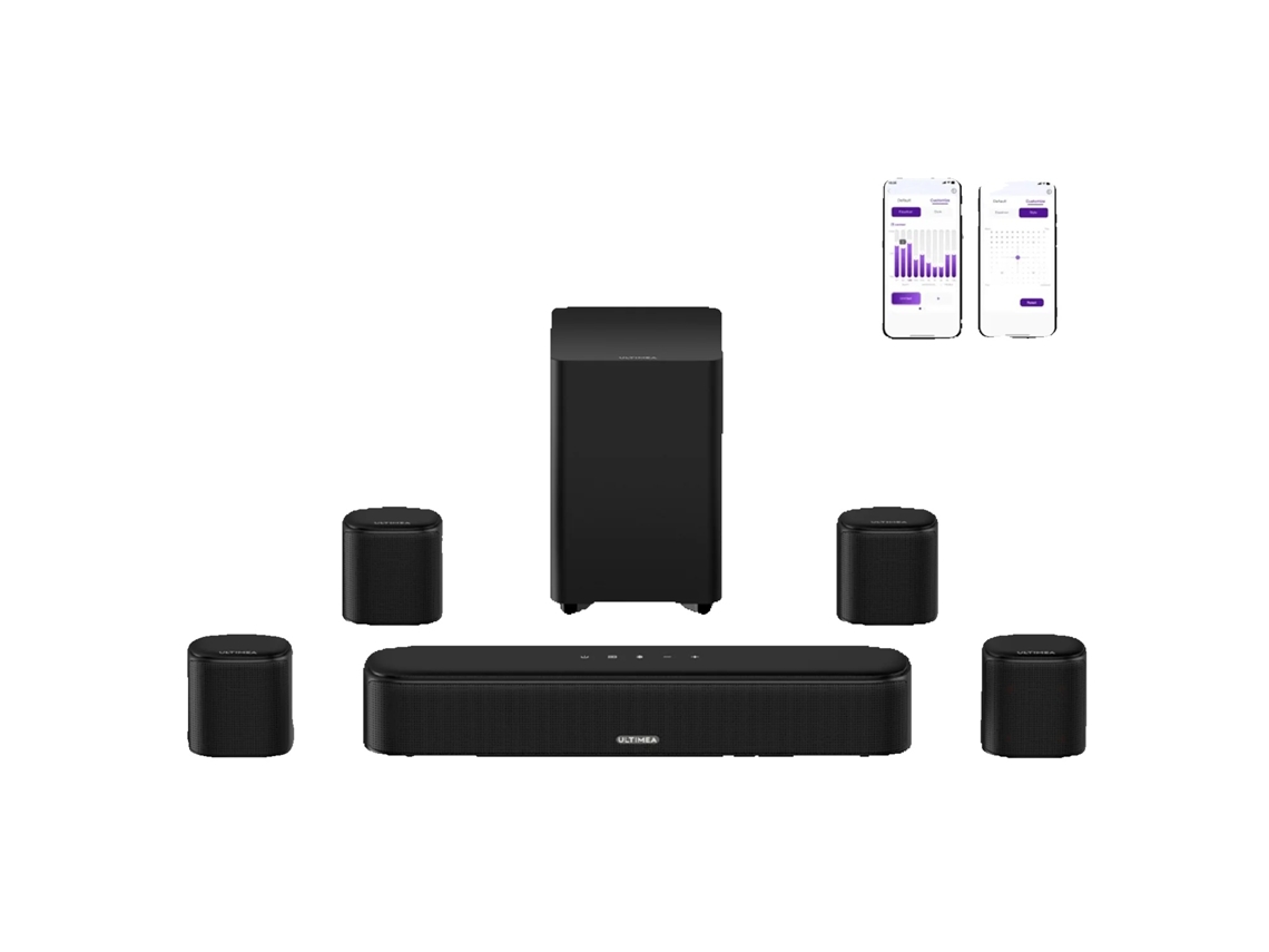 Sistema De Soundbar, Alto-falantes Surround Sem Fio, Modos De Som Controlados Por App, Aura A40