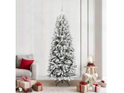 Vidaxl Árvore De Natal Artificial Branco 210 Cm