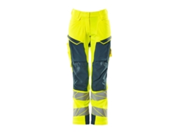 Calças Grandes Com Bolsos Para Joelheiras Accelerate Safe 19078 Amarelo 50 / 32 MASCOT