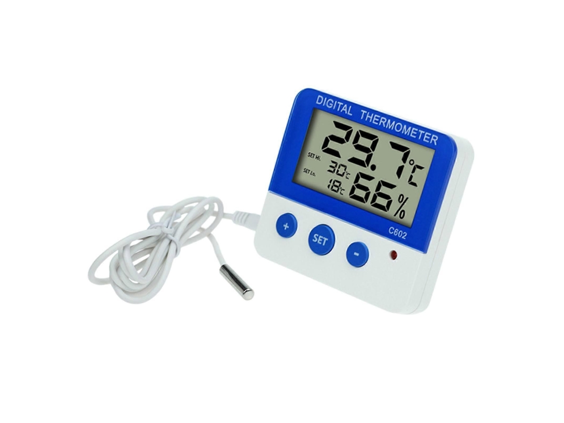 Mini Termômetro E Higrômetro Digital Lcd Para Ambientes, Com Sensor Magnético Eletrônico Para Temperatura E Umidade, Estação Meteorológica Multic