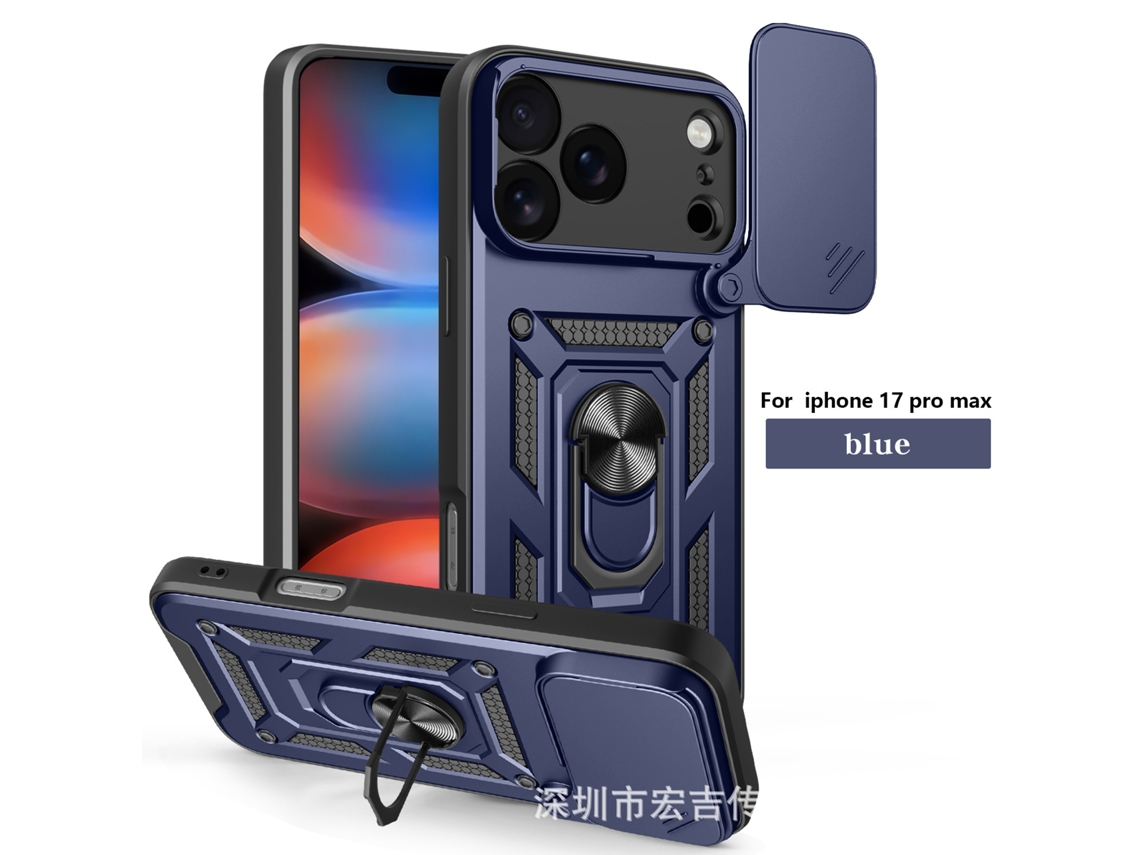 Capa Para Celular Veicular Com Sistema Magnético Anti-quedaazul Royal (janela De Encaixe Para Prego) - Iphone 14 Plus 6.7 (furo De Precisão)