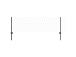 Conjunto 1 Painel De Cerca Vidaxl Cinzento Aço (100 X 0,6 M)