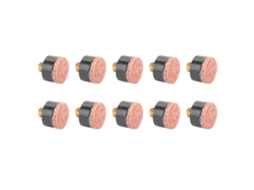10pcs Pontas De Taco De Bilhar Snooker Pool Para Substituição Peças Acessórios (10mm)