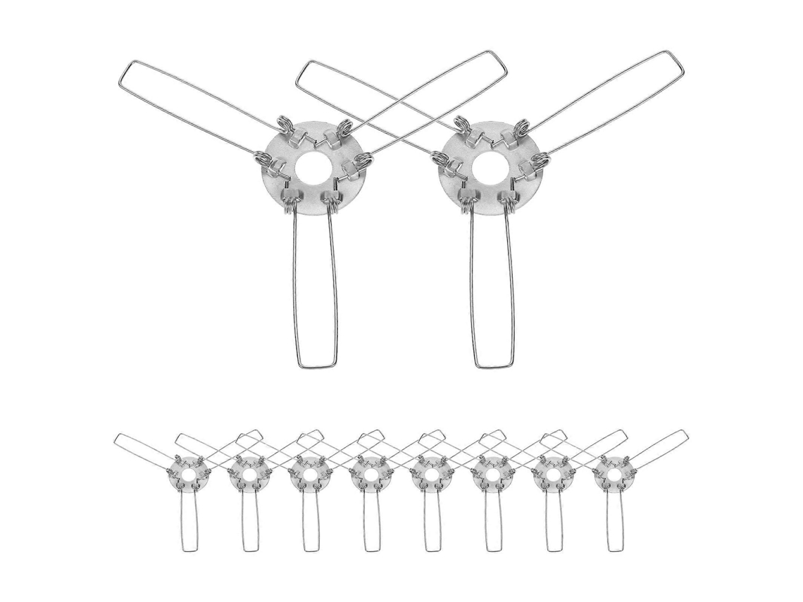 Conjunto De 10 Peças Com Adaptadores Para Cúpula Abajur, Grampos Cúpula, Suportes E Adaptador Mola Cúpula.-aquaforge