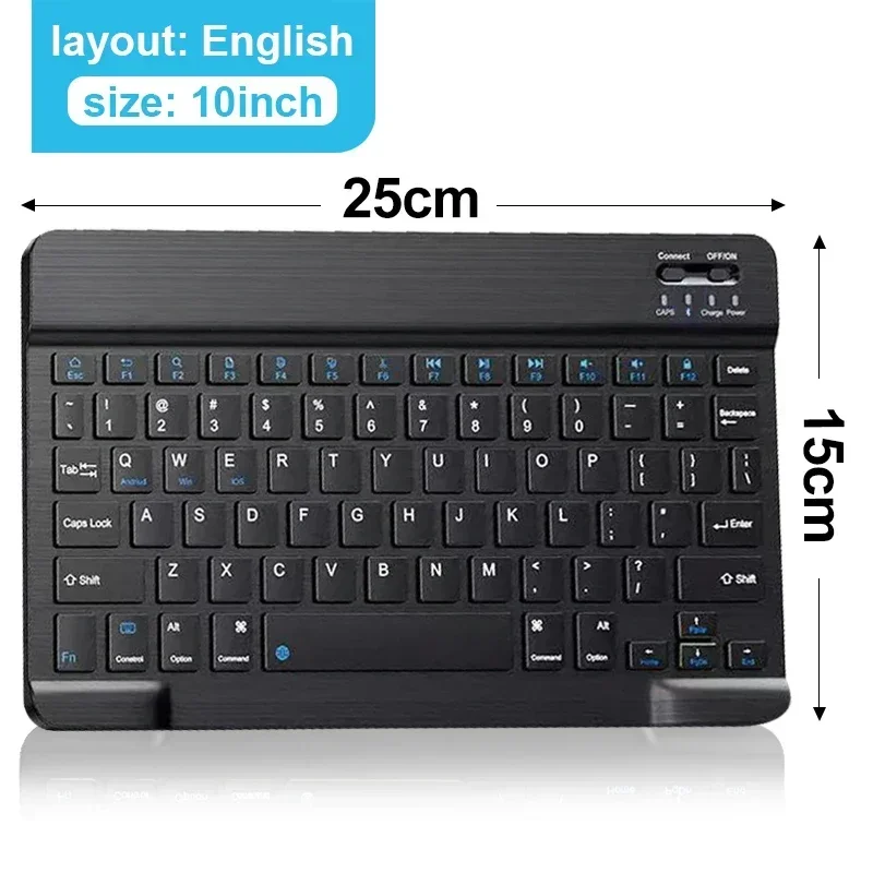 MDUG (teclado Bluetooth Recarregável En de 10 Polegadas para Computadores de Mesa de Escritório com Windows)