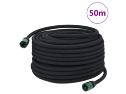 Mangueira Para Rega Gota A Gota De Jardim 50 M Borracha Preto DKD HOME DECOR