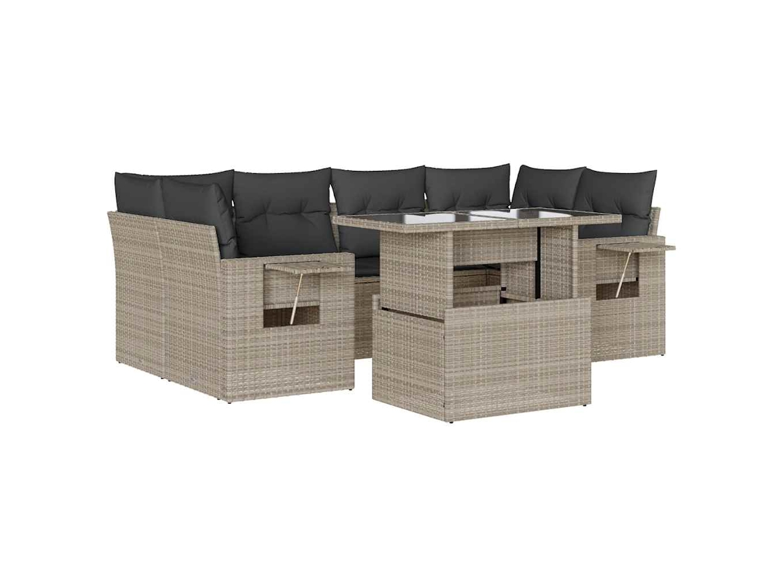 Garden Sofa Set, Garden Sofa Sets Vidaxl Cinzeto Rattan / Vime (n/a)