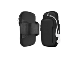 Braçadeira Esportiva Robusta E Confortável Para Smartphones Iphone/android, Preta.