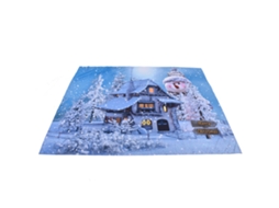 Tapestry Decorativo Natalino Boneco De Neve Para Parede