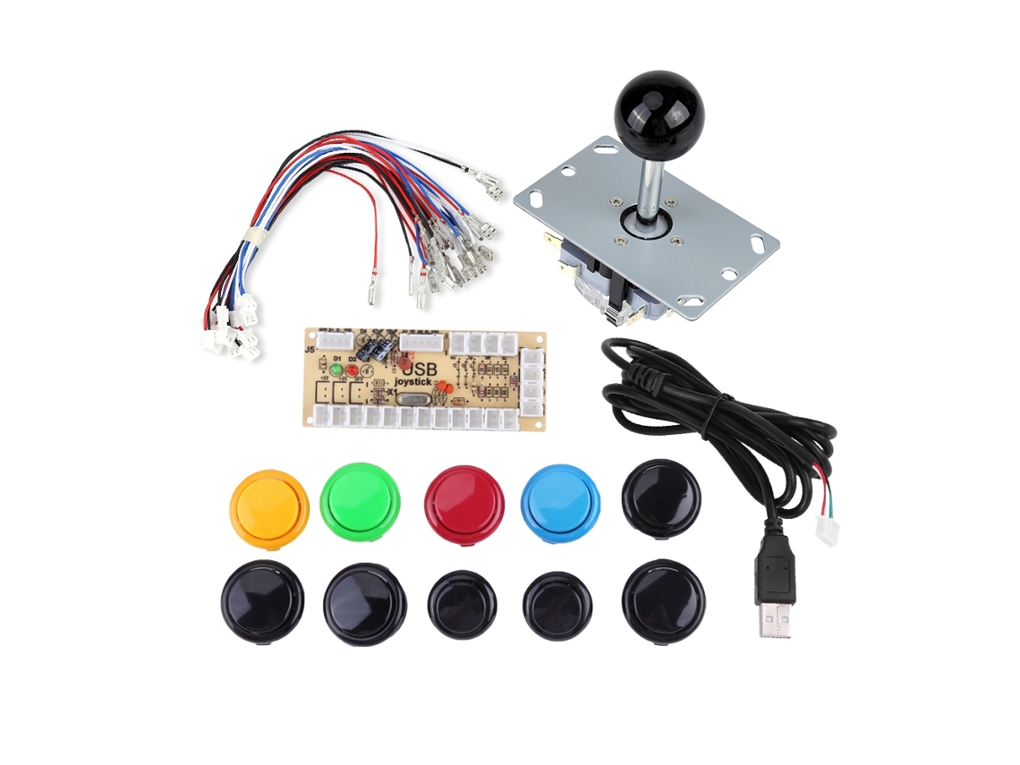 Kit Diy Botões Arcade Joystick Codificador Usb Zero Delay para Mame Pc