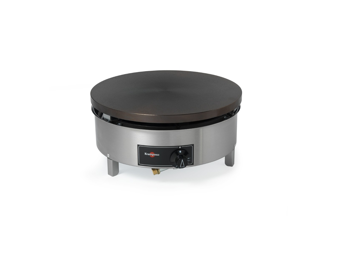 Máquina de Crepe em Ferro Fundido 40Cm 6000W Aço Inoxidável Cgbim4Aa KRAMPOUZ