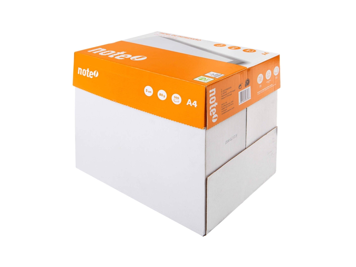Resma De Papel De Impressão A4 5 X 500 Folhas 80g/m2 Note!