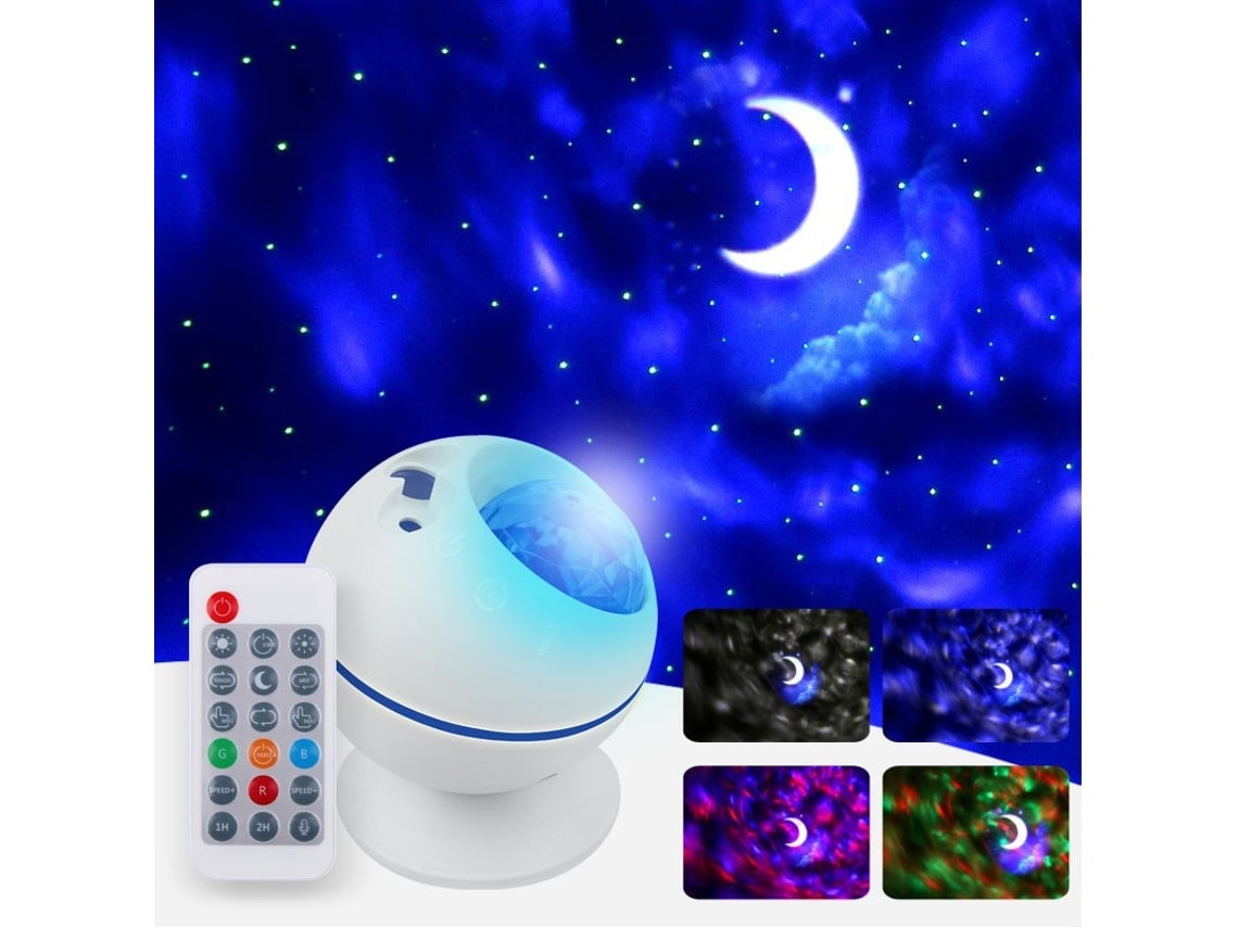 Projetor de Estrelas Led com Formato Esférico para Carro, Iluminação para Ambiente Romântico BRILVIBERA