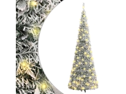 Vidaxl Árvore De Natal Artificial Pop-up C/ 150 Luzes Led E Neve 180cm