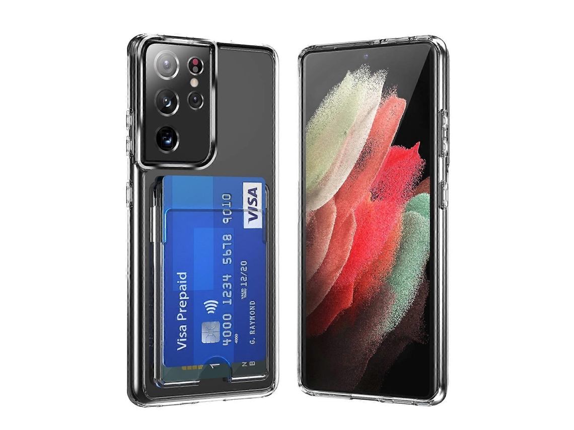 Capa Transparente Tipo Carteira Com Airbag Para Samsung Galaxy S21 Ultra 5g