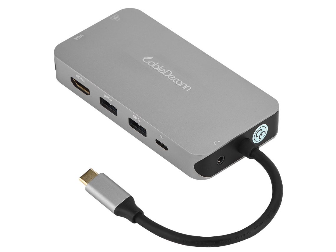 Dock Station Type C, Conversor Hdmi Vga, Hub Type C 10 Em 1, Adaptador Multifuncional Usb-c