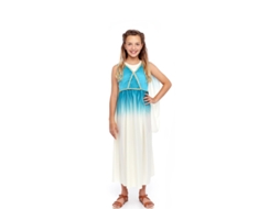 Fato de Menina PARTILANDIA Deusa Grega Azul e Branco (Tam.: 3-4 anos)
