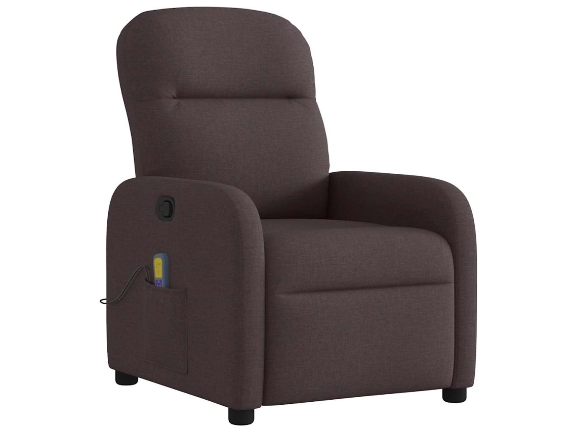 Massage Recliner Chair, Massage Recliner Chairs Vidaxl Marrom Tecido