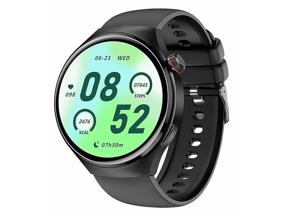 Relógio Inteligente MT26 IP67 à Prova D'água Tela AMOLED de 1,43 Polegadas Monitor de Frequência Cardíaca Suporte NFC Bicicleta Elétrica Ly Preto