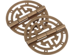 Dobradiças Para Caixa De Joias Vicasky, 2 Peças, Com Funcionamento Perfeito, Latão Antigo E Encaixe Universal, Elegante