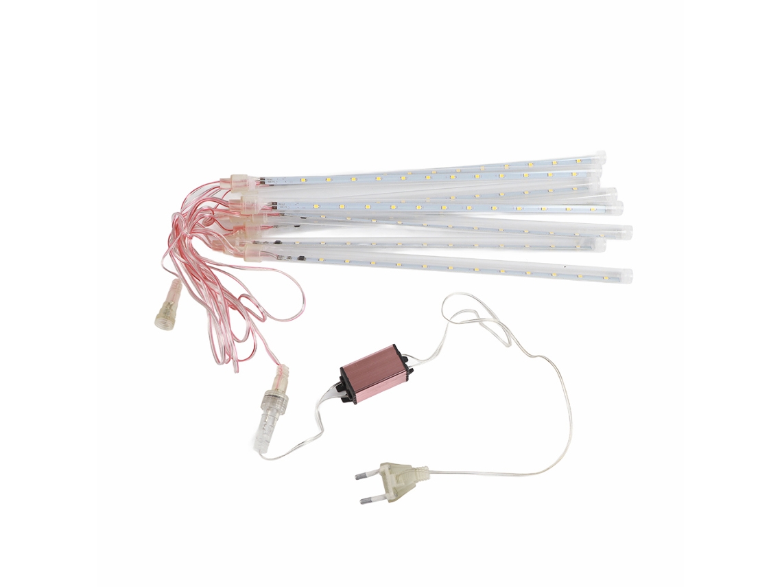 Rebe-luz De Cascada Meteórica Led 30cm 8 Tubos Exterior Impermeable Para Navidad Boda Fiesta Decoración