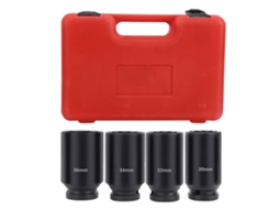 4pcs Chave De Impacto De Aço Cromo Molibdênio 1/2 Polegada Dobra Hexagonal