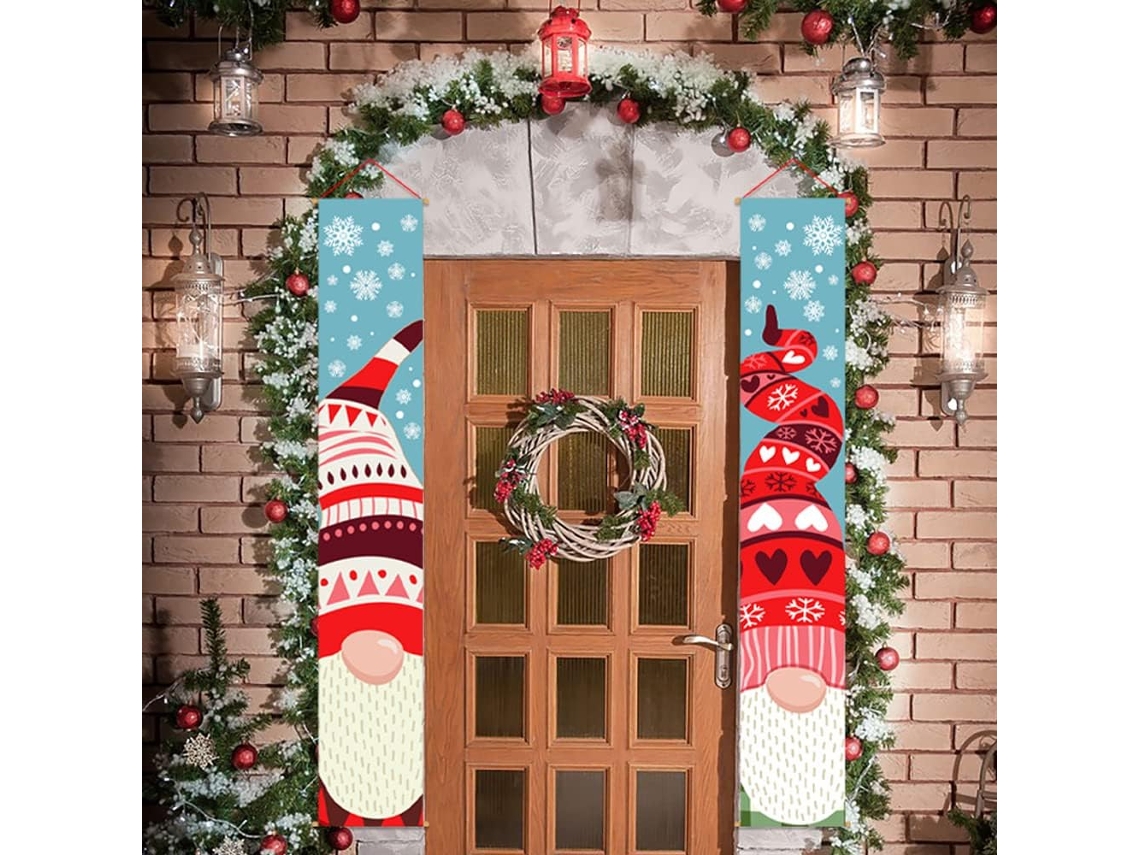 Decoração De Porta Sem Rosto Para Pessoas Agedes - Banner Suspenso Para Interior Ou Exterior - Porta