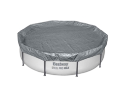 Conjunto 1 Capa Para Piscina Bestway Cinzento Poliéster (ø3,05 M)