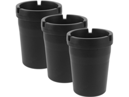 Conjunto de 3 correias plásticas para carrinho de compras, com design compacto e prático.