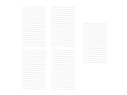 100pcs Fio de Encadernação de Espiral Duplo 6.4mm 34 Dentes 3:1 Capacidade 20 Folhas A4 Branco