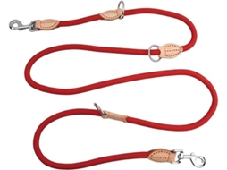 Trela Dupla para Cães com 2 Metros de Comprimento, Equipada com Mosquetões, Resistente e Portátil, Ajustável, Ergonômico, Uso Diário STELASPLEN