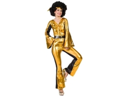Fato de Mulher DISFRAZZES Disco Dorado (Tam: XL)