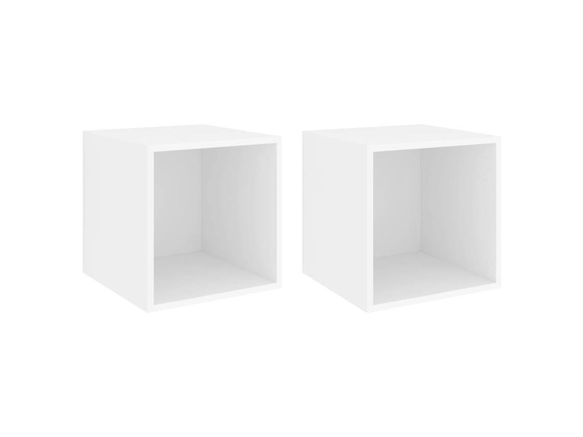 Wall Cabinet, Wall Cabinets Vidaxl Branco Madeira Processada (n/a)