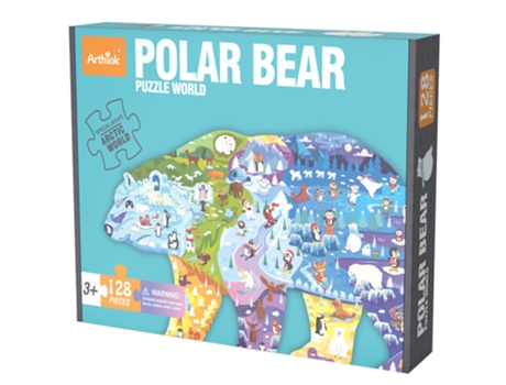 Quebra-Cabeças Urso Polar 128 Peças (Idade Mínima: 4 anos)