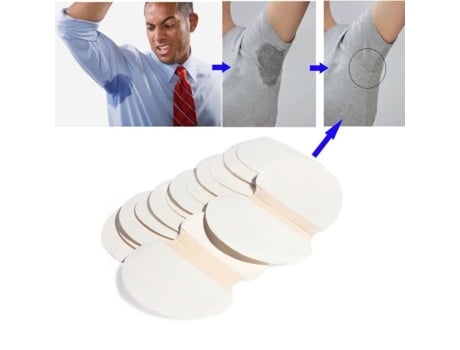 Papel Anti-transpiração Redondo Ultra-fino, 2 Peças / Pacote, Para Homens Desodorante Corporal - Pedra Alumínio