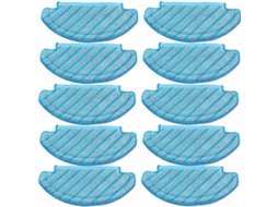 Pacote Com 10 Panos De Esfregão Para Aspirador De Pó Robô Ecovacs Deebot Ozmo T8 Aivi T8 Max E T8 Series/ T9 Series/ N8 Pro Plus/ N8 Pro