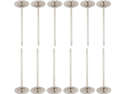Tachas De Estofamento 4, 8cm 1, 9 Polegadas, 40 Pregos Prateados Móveis, Tachinhas De Cabeça Chata 1, 9cm 0, 75 Polegadas