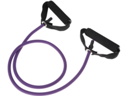 Faixa Elástica De Resistência Roxa Com Alças E Ancoragem Para Porta, Tubo Exercício Elástico Portátil