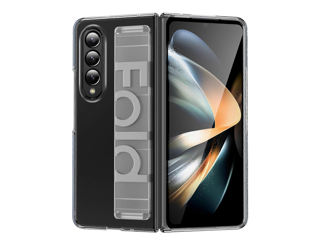 Capa Dobrável Para Celular Com Suporte De Pulseira De Silicone Para Samsung Galaxy Z Fold4