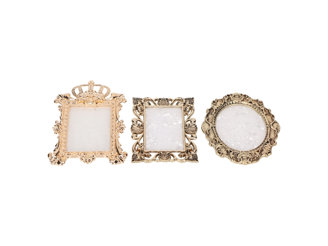 3pcs Paleta De Resina Para Unhas Multifuncional De Cor Ouro-cobre Para Misturar E Exibir Tintas De Unhas