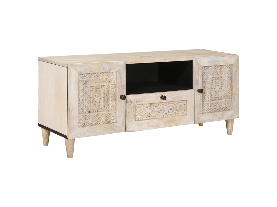 Vidaxl Unidades De Tv Branco 105 X 33 X 46 Cm Madeira Processada