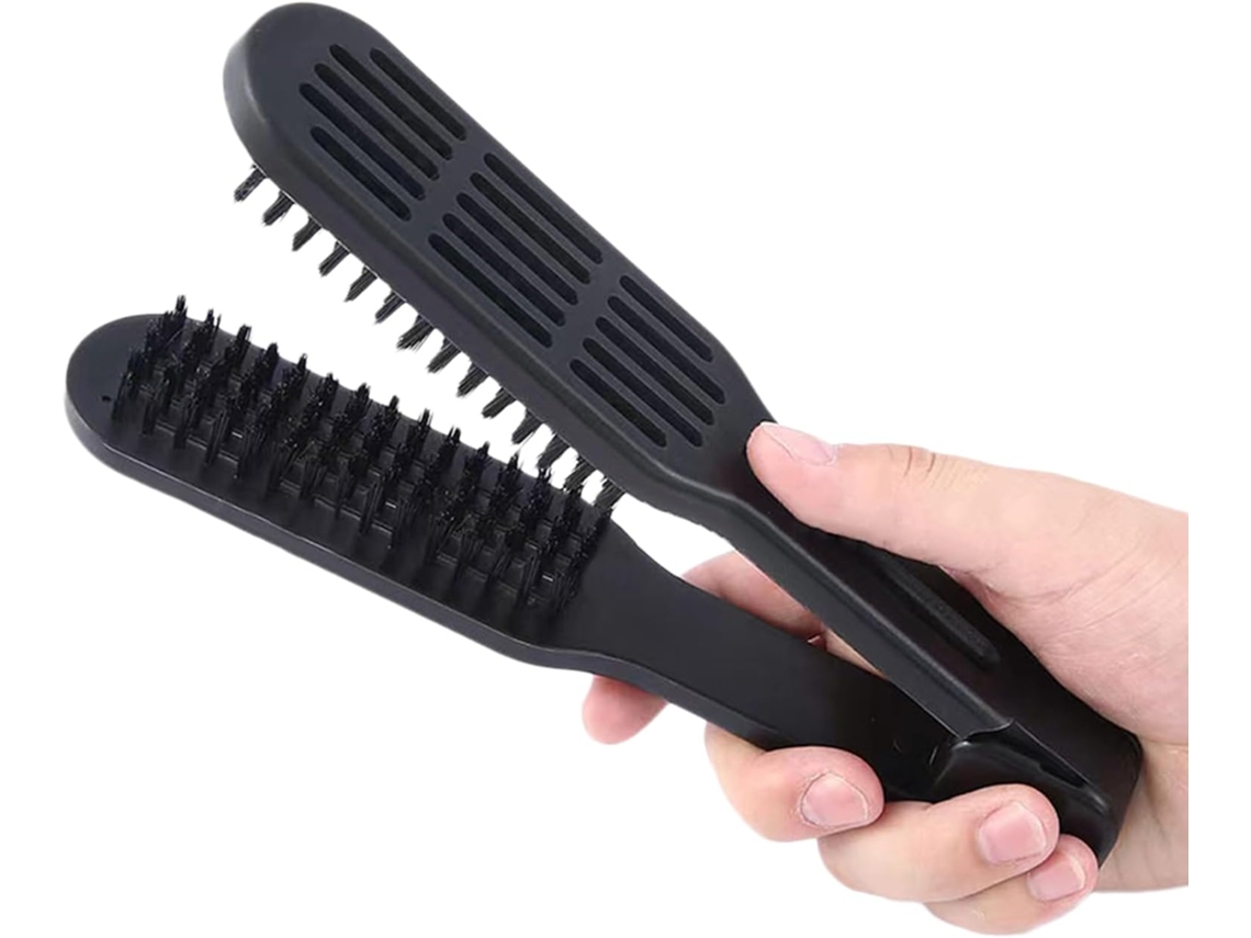 Escova De Cabelo Com Cerdas Javali E Presilha