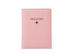 Porta-passaporte Em Couro Pu, Porta, Identificação Rfid Rosa