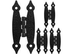 Dobradiças Borboleta Antigas Angooily, Reforçadas, 4 Peças, Para Armários De Madeira, Em Ferro, Com Furo De 3, 5 Polegadas