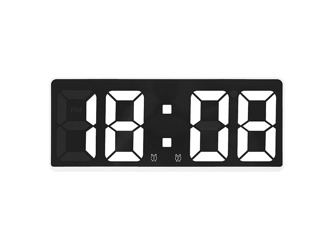 Relógio com Controle de Tempo/Fecha/Ativação Por Som Brilho e Volume NEVEANCE