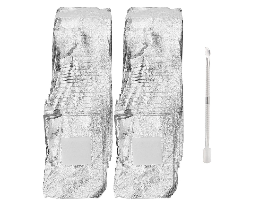 Folhas De Remoção De Esmalte Em Gel Com Aplicador De Cutícula Para Manicure Diy E Salões Profissionais