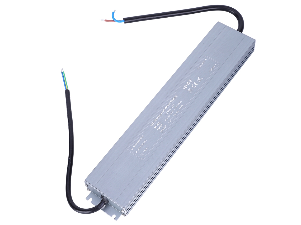 Fuente de Alimentación Ac Dc Ultra Delgada Impermeable para Piezas Eléctricas Hruw 200w 12v 170 240vac 50/60hz
