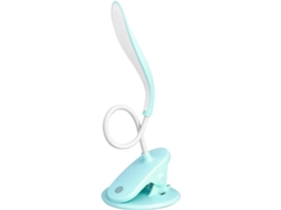 Lâmpada de mesa LED com 3 níveis de brilho, táctil, proteção ocular, portátil, azul S/MARCA