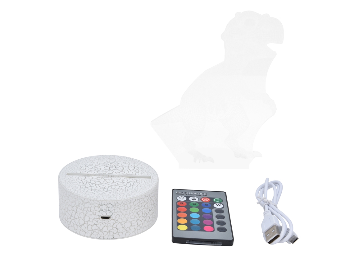 2026 lâmpada de Dinossauro 16 Cores 4 Modos Rgb Ajustável Luz Noturna Presente para Crianças Decoração de Casa